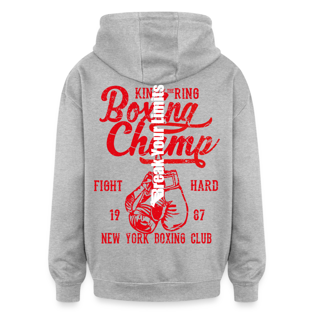 SWEAT OVERSIZE BYL BOXING - gris chiné