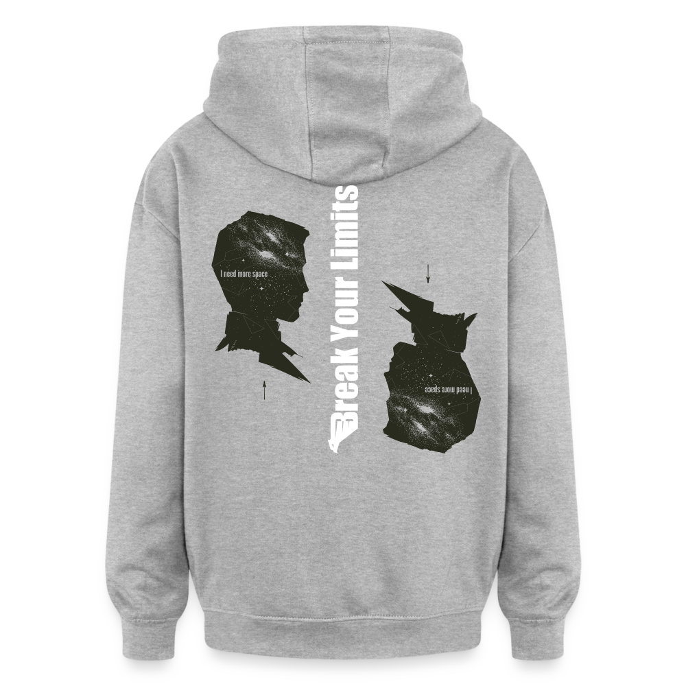 SWEAT OVERSIZE BYL 2 Faces - gris chiné
