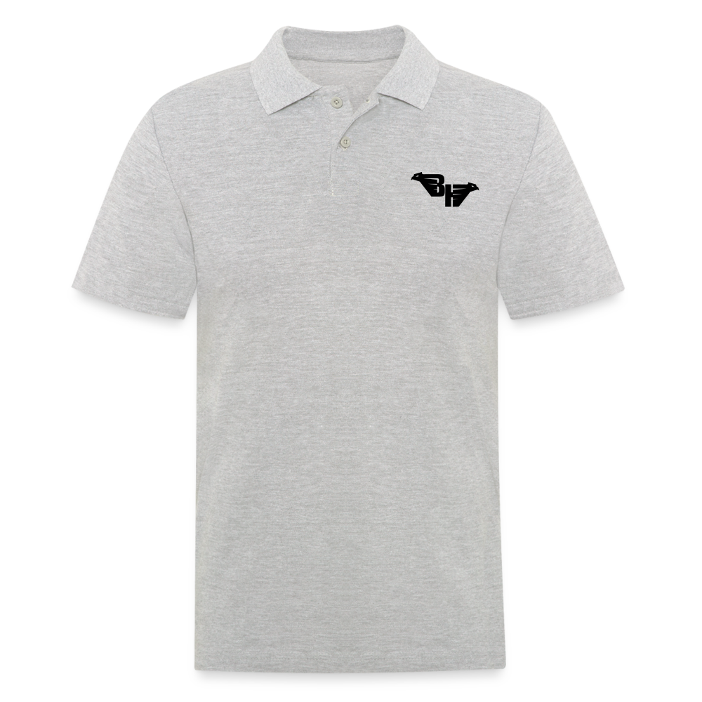 AIR PUNCH Polo logo noir - gris chiné