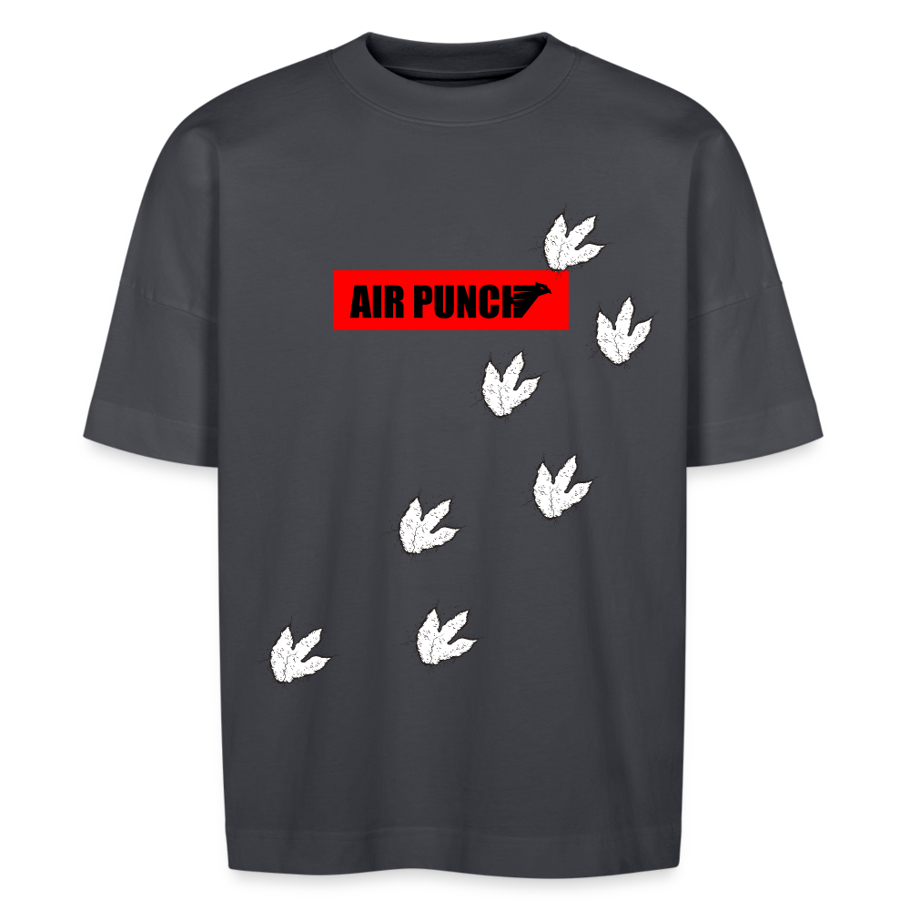 AIR PUNCH OVERSIZE NO UNISEX BLACK INVERSE Dans tes traces - bleu indigo