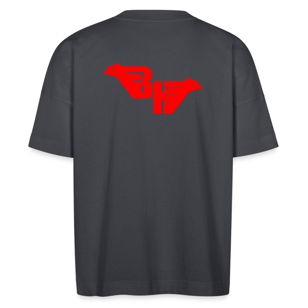 RED WINGED BOLD TEE T-SHIRT OVERSIZE - indigo blue