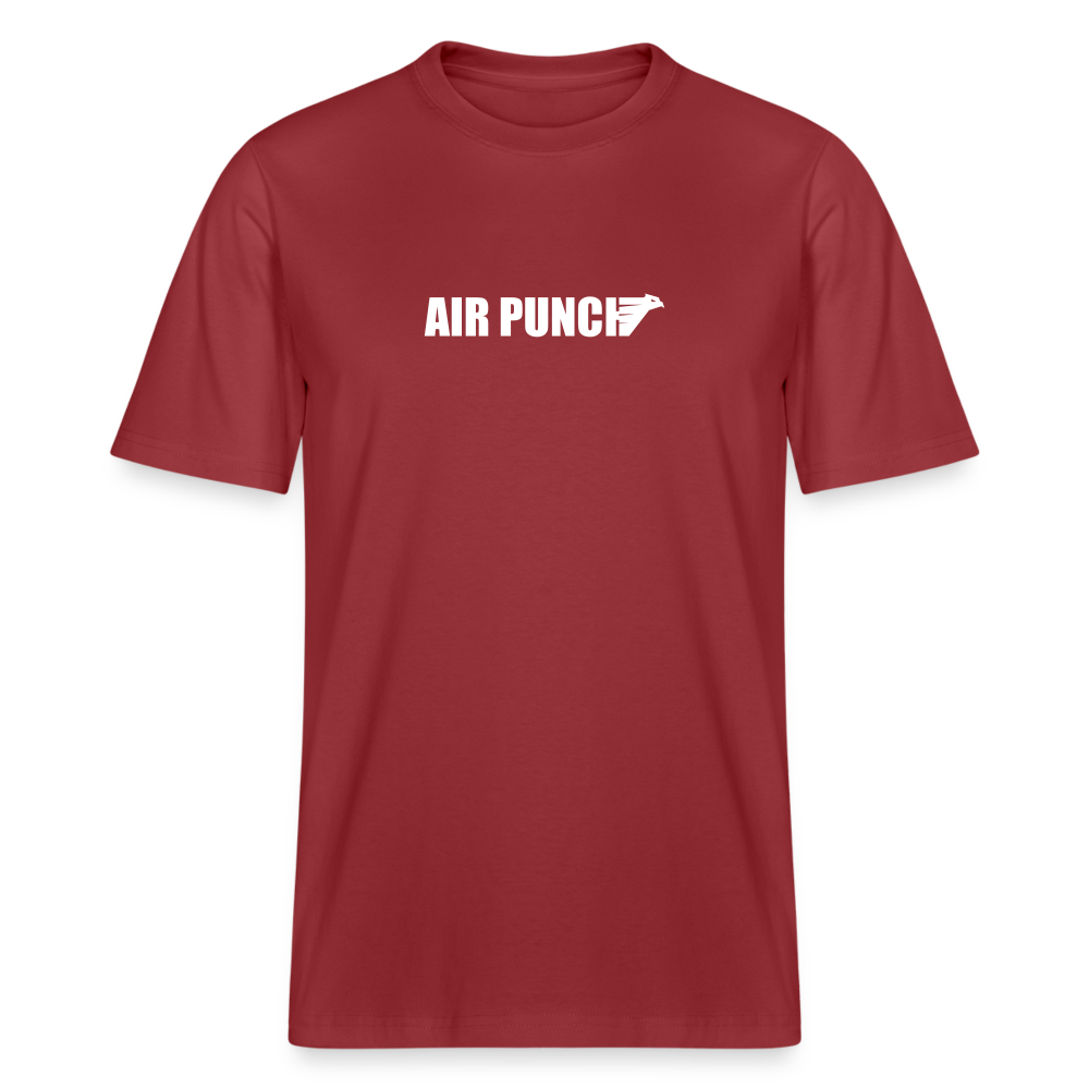 T shirt coton Lourd - rouge terre