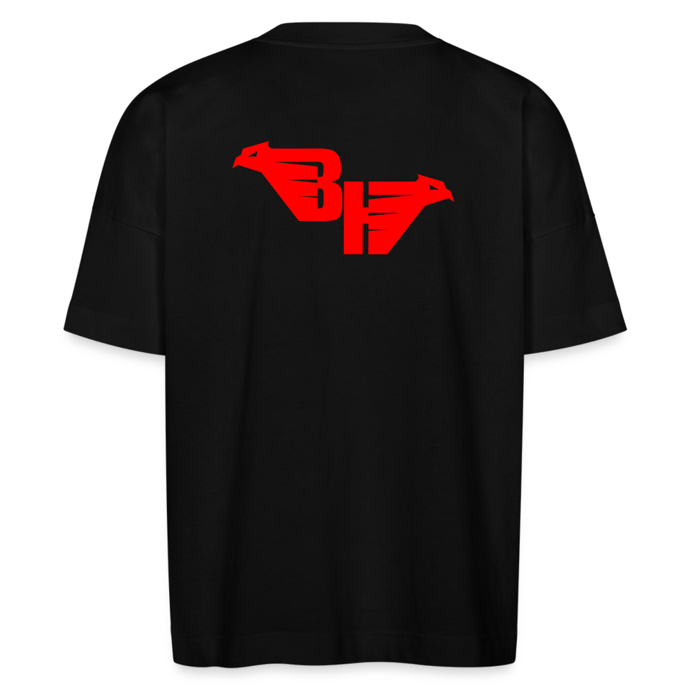 RED WINGED BOLD TEE T-SHIRT OVERSIZE - black