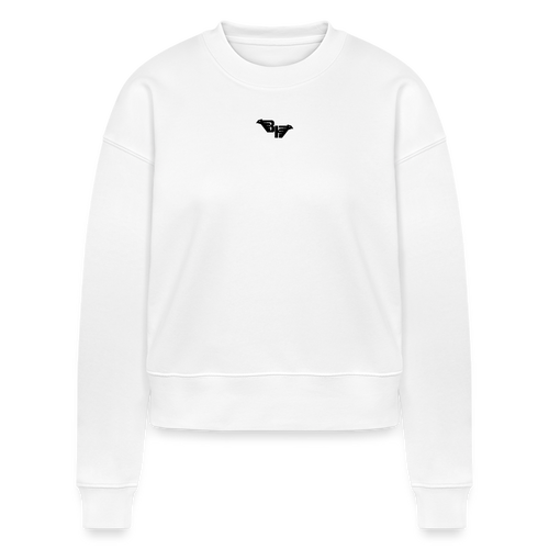 AIR JACKET Shadow Hawk Cropped Hoodie - blanc