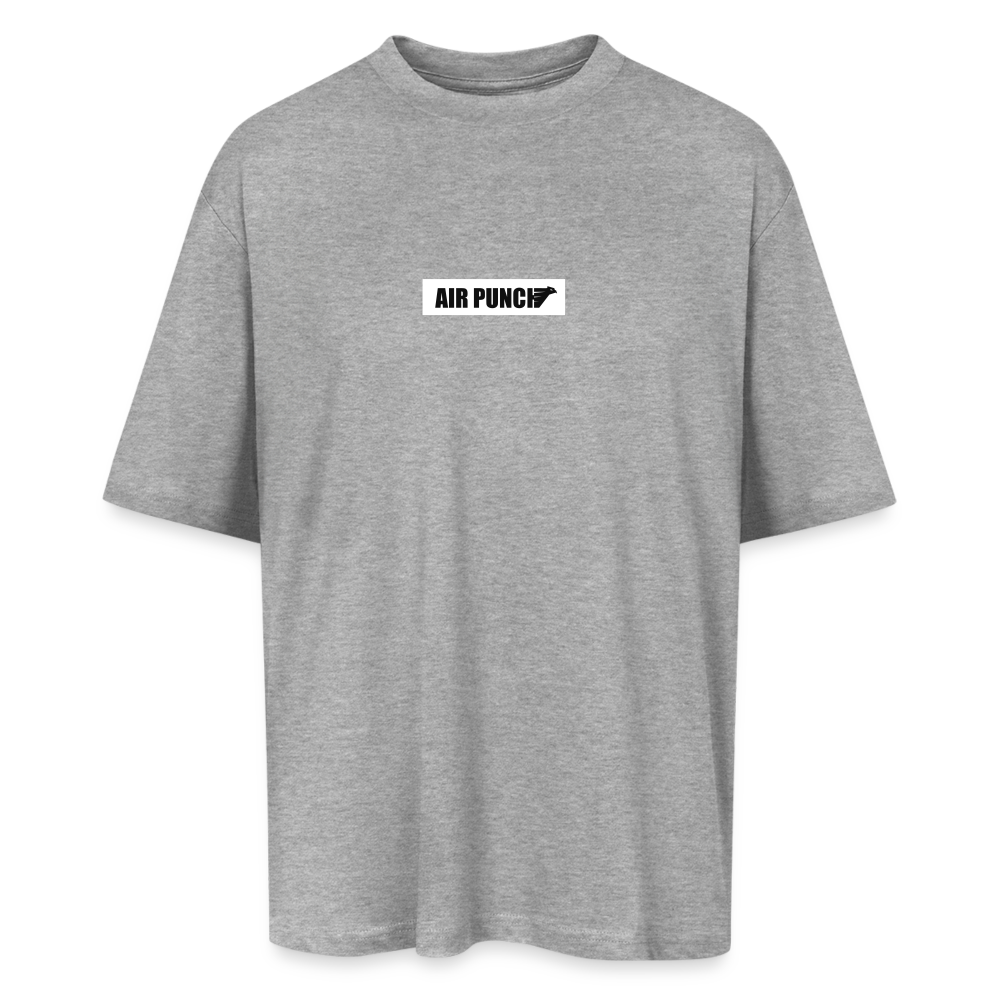 AIR PUNCH Oversize plaque blanche noir - gris chiné