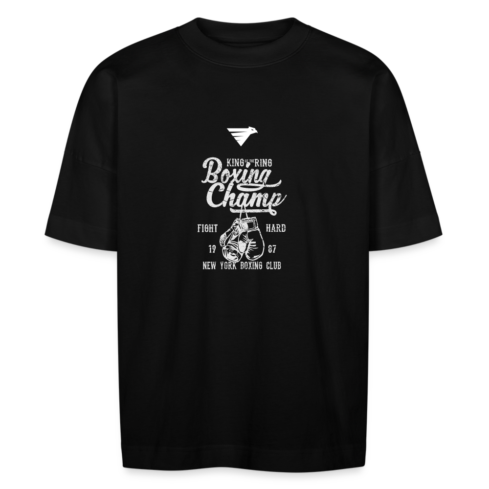BLACK WINGED BOLD TEE T-SHIRT OVERSIZE - noir