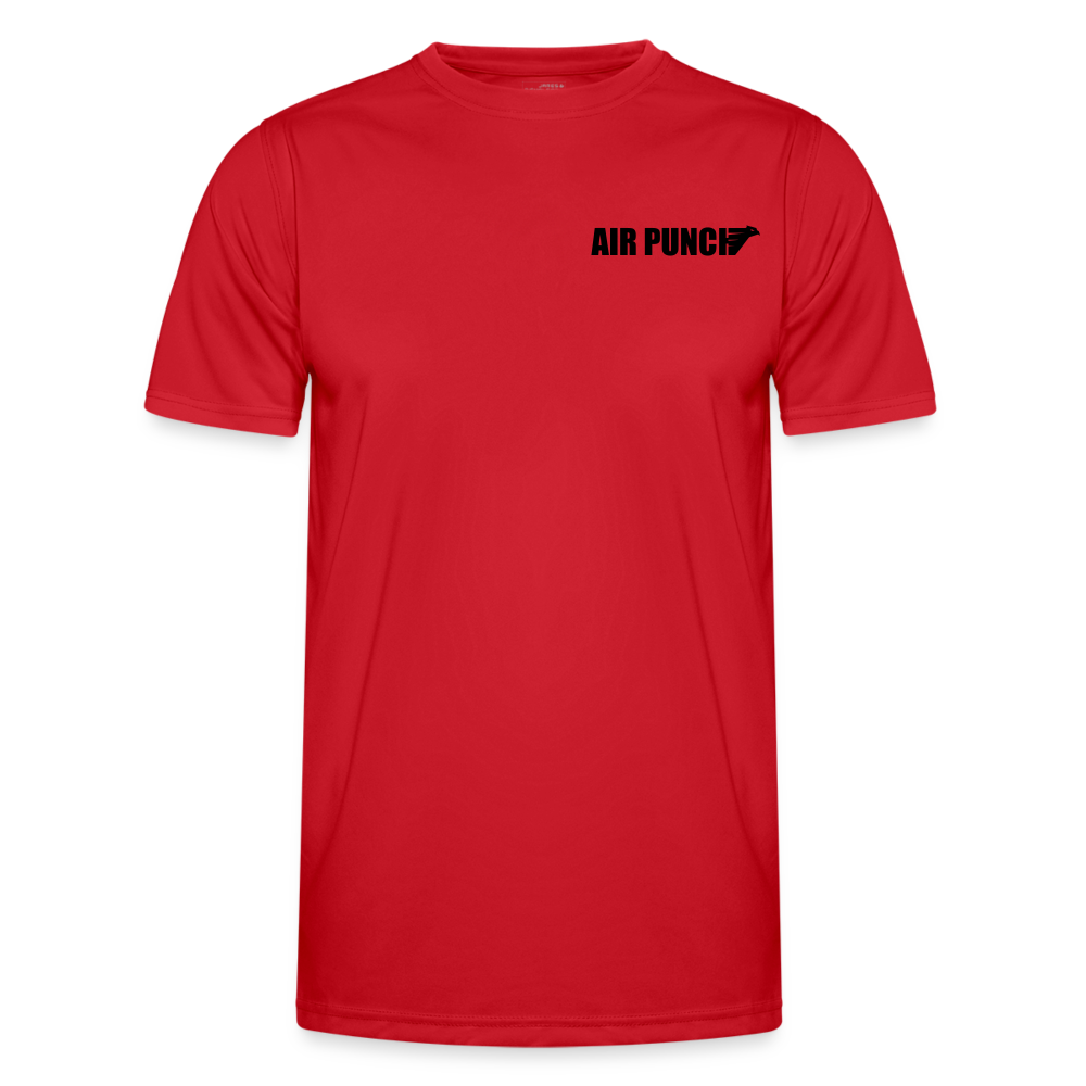 AIR PUNCH T shirt sport logo noir - rouge