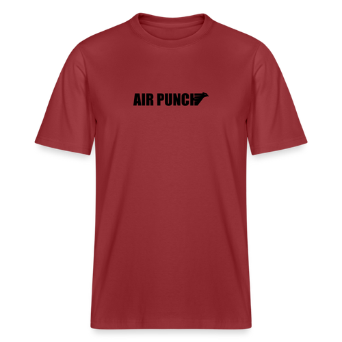 T shirt lourd - rouge terre