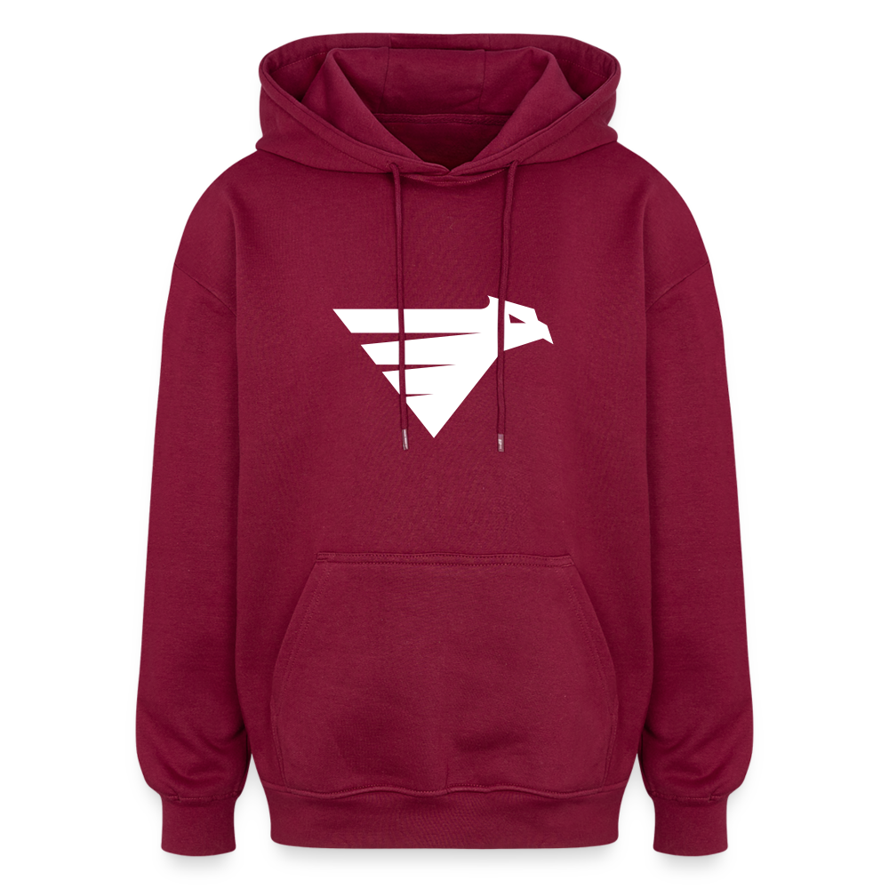 SWEAT OVERSIZE BYL 2 Faces - bordeaux