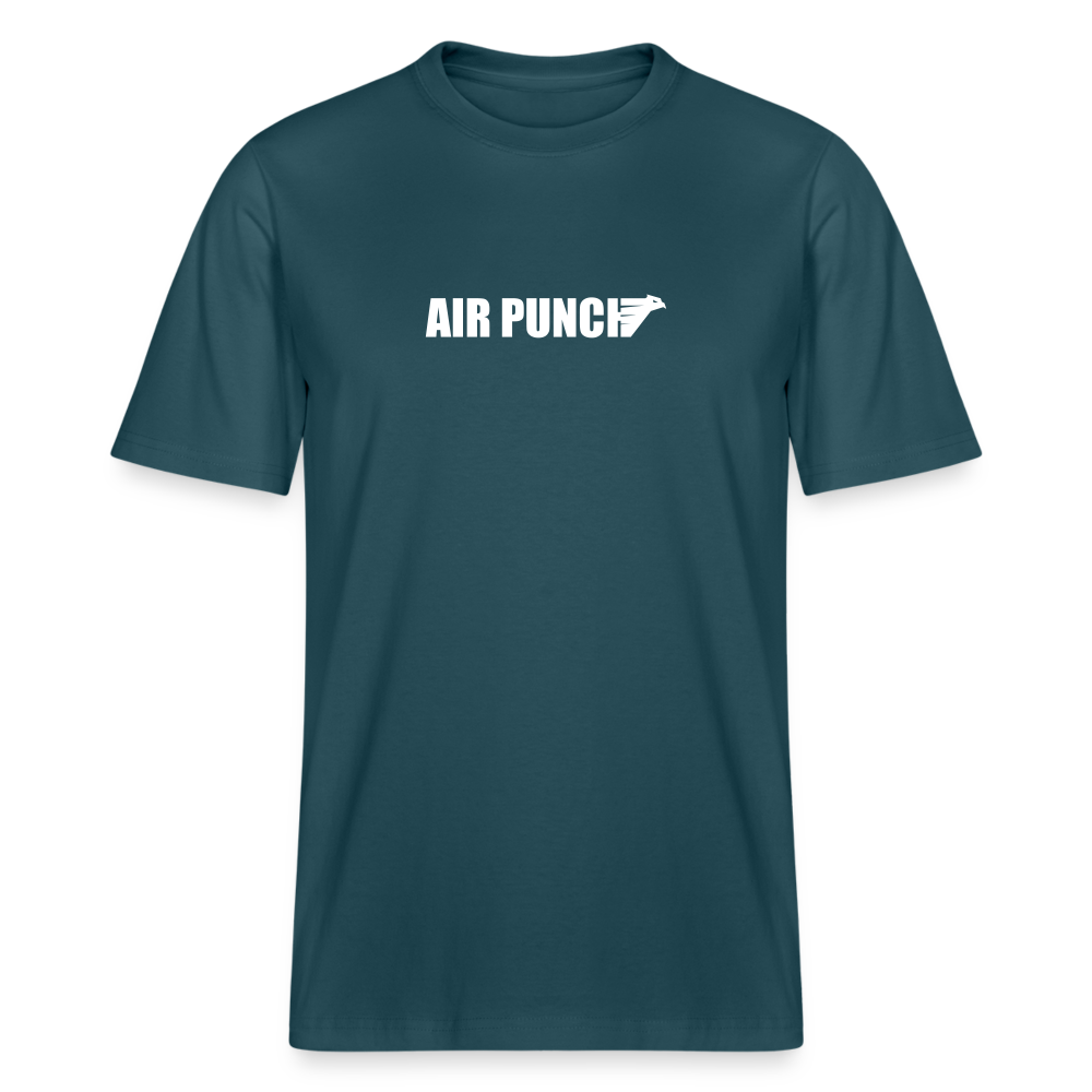 T shirt coton Lourd - bleu pétrole foncé