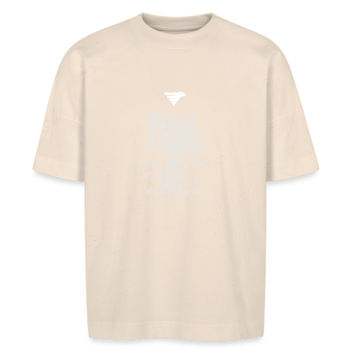 BLACK WINGED BOLD TEE T-SHIRT OVERSIZE - blanc cassé