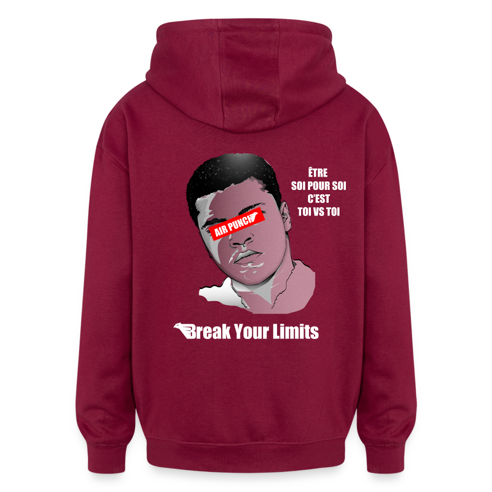 SWEAT OVERSIZE ALIPUNCH - bordeaux