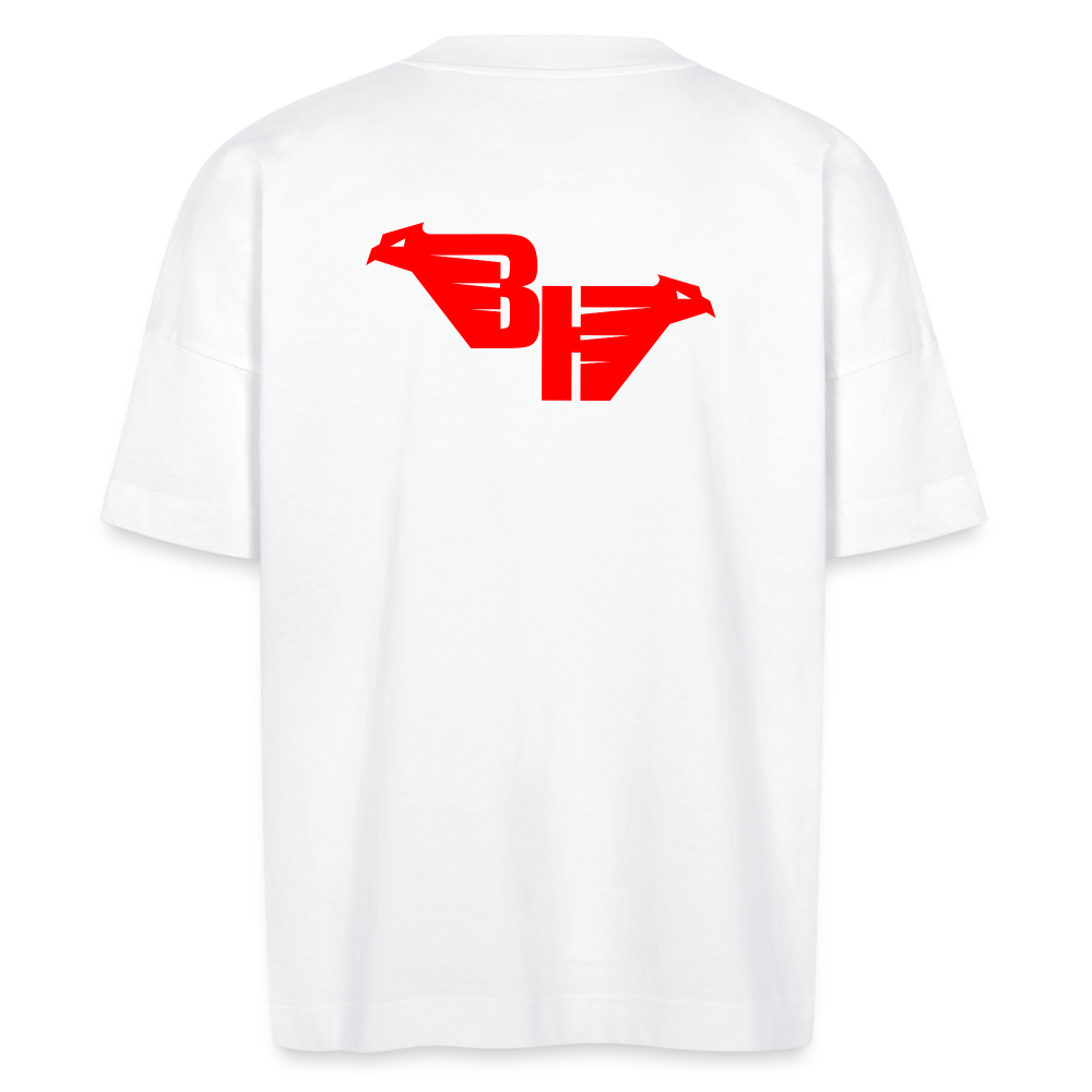 RED WINGED BOLD TEE T-SHIRT OVERSIZE - white