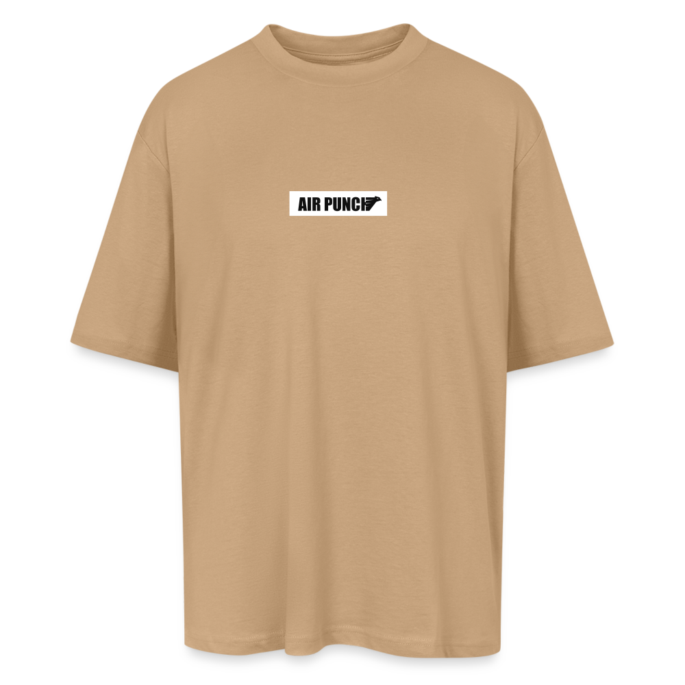 AIR PUNCH Oversize plaque blanche noir - beige