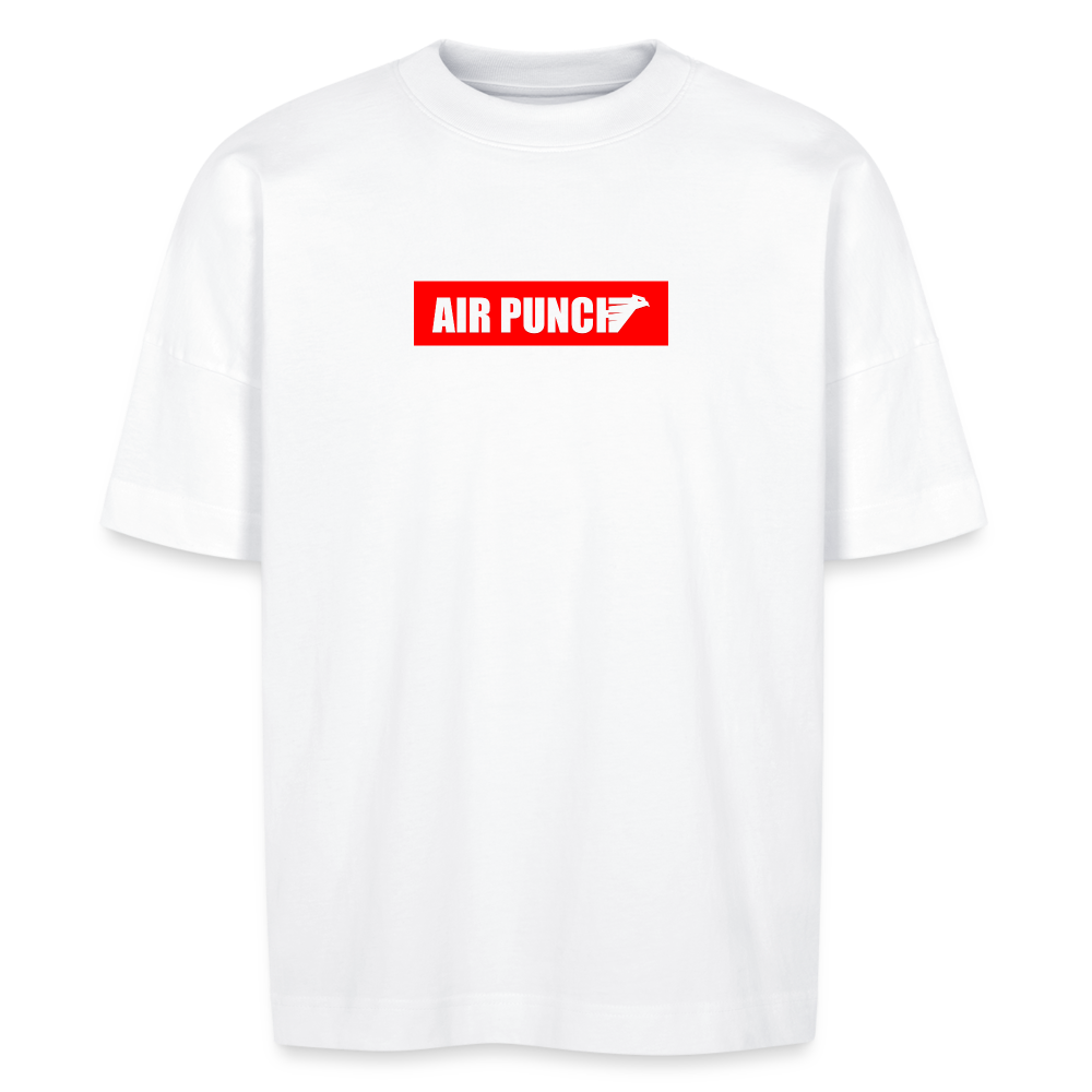 AIR BOLD PUNCH TEE RED T-SHIRT OVERSIZE - white