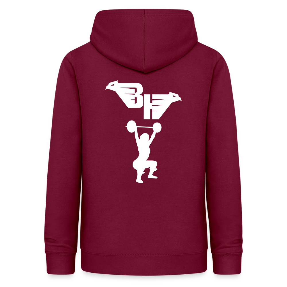 AIR JACKET Shadow Hawk Cropped Hoodie - bordeaux