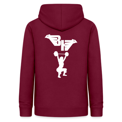 AIR JACKET Shadow Hawk Cropped Hoodie - bordeaux