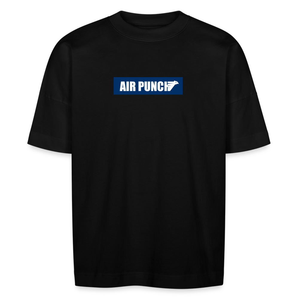 AIR BOLD PUNCH TEE NAVY T-SHIRT OVERSIZE - black