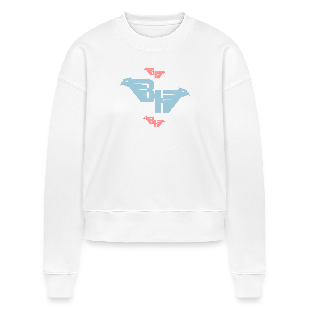 AIR JACKET Shadow Hawk Cropped Hoodie - blanc