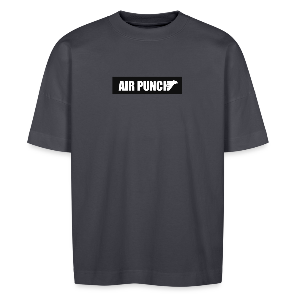 AIR BOLD PUNCH TEE BLACK T-SHIRT OVERSIZE - indigo blue