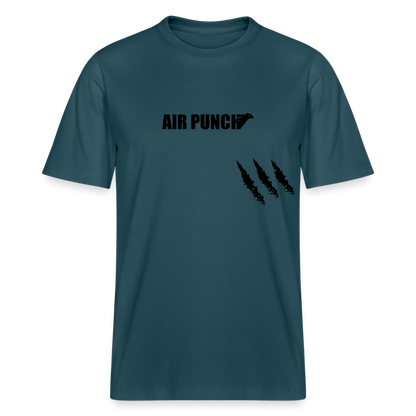 T shirt chaud Griffé - bleu pétrole foncé