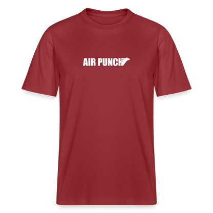 T shirt coton Lourd - rouge terre