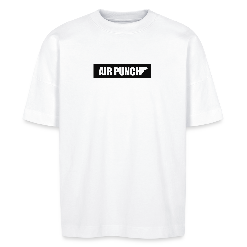 AIR BOLD PUNCH TEE BLACK T-SHIRT OVERSIZE - white