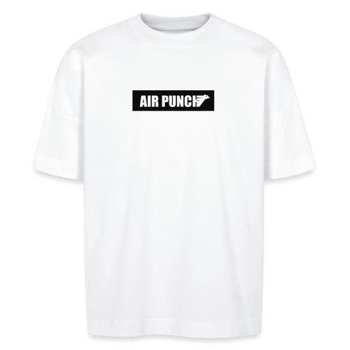 AIR BOLD PUNCH TEE BLACK T-SHIRT OVERSIZE - white
