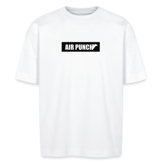 AIR BOLD PUNCH TEE BLACK T-SHIRT OVERSIZE - white