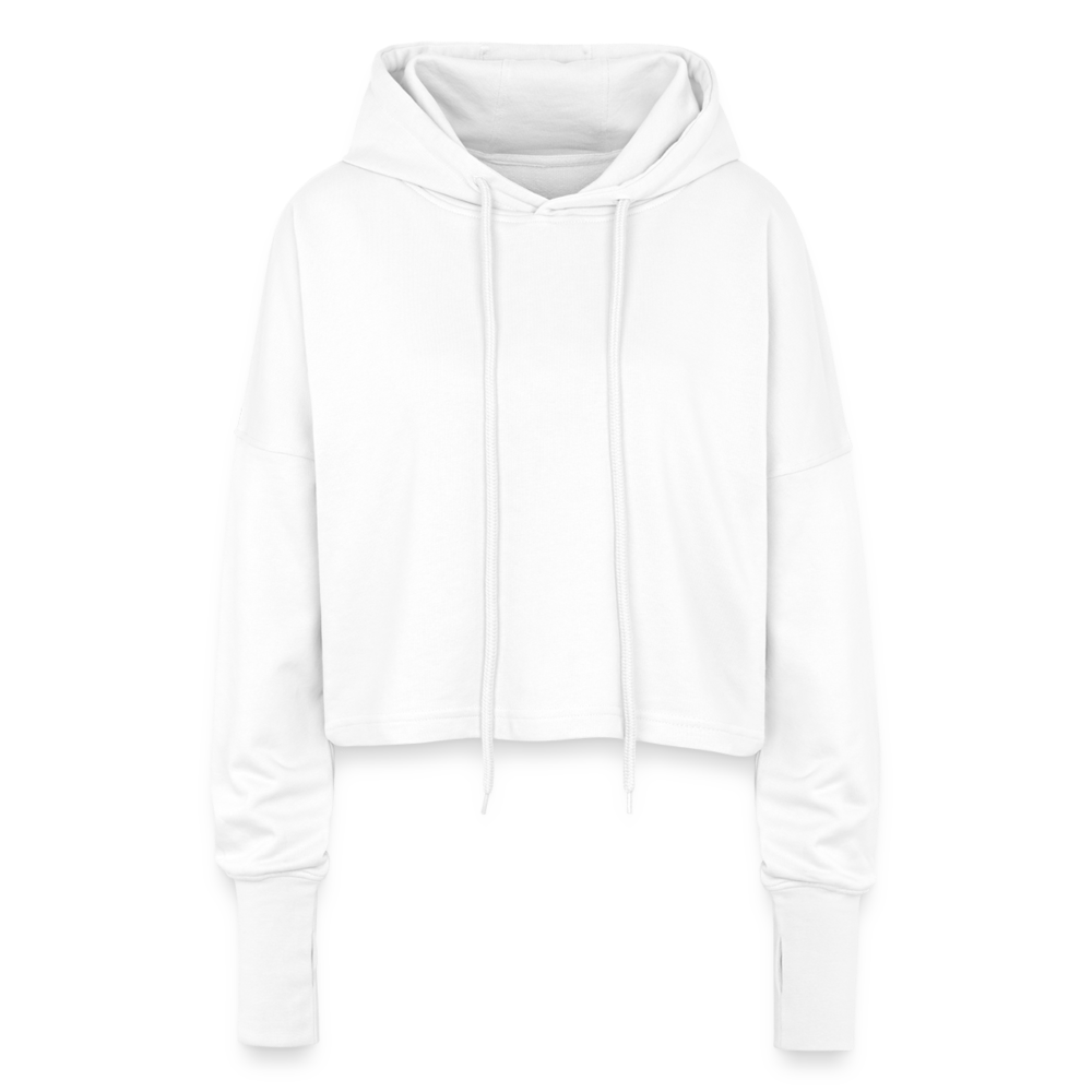 AIR JACKET Shadow Hawk Cropped Hoodie - blanc