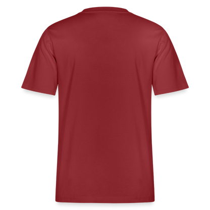 T shirt lourd - rouge terre