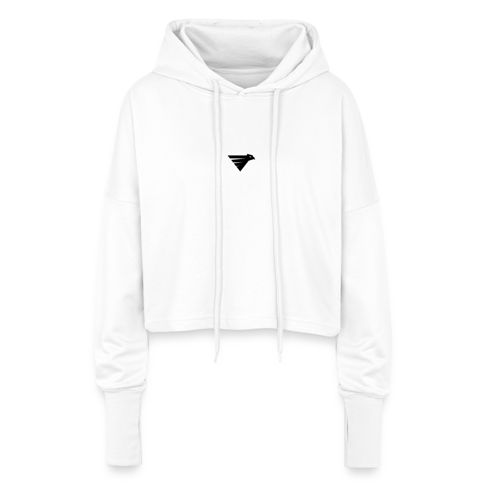 AIR JACKET Shadow Hawk Cropped Hoodie - blanc