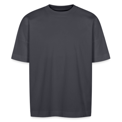 BLACK WINGED BOLD TEE T-SHIRT OVERSIZE - indigo blue