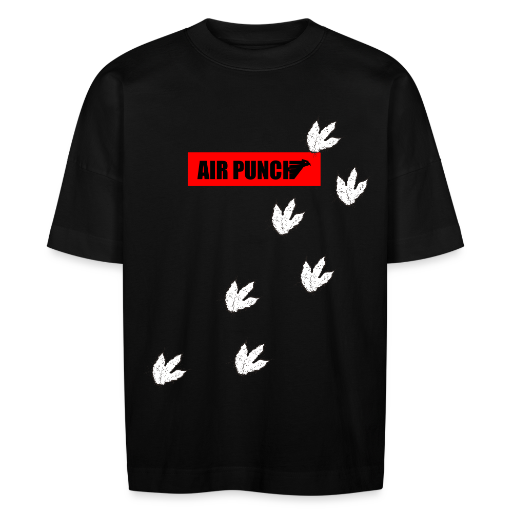 AIR PUNCH OVERSIZE NO UNISEX BLACK INVERSE Dans tes traces - noir