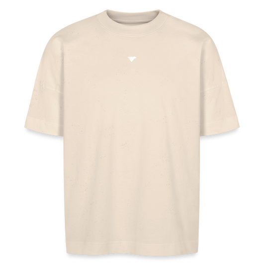 AIR EAGLE WHITE MINIMAL T-SHIRT OVERSIZE - natural raw