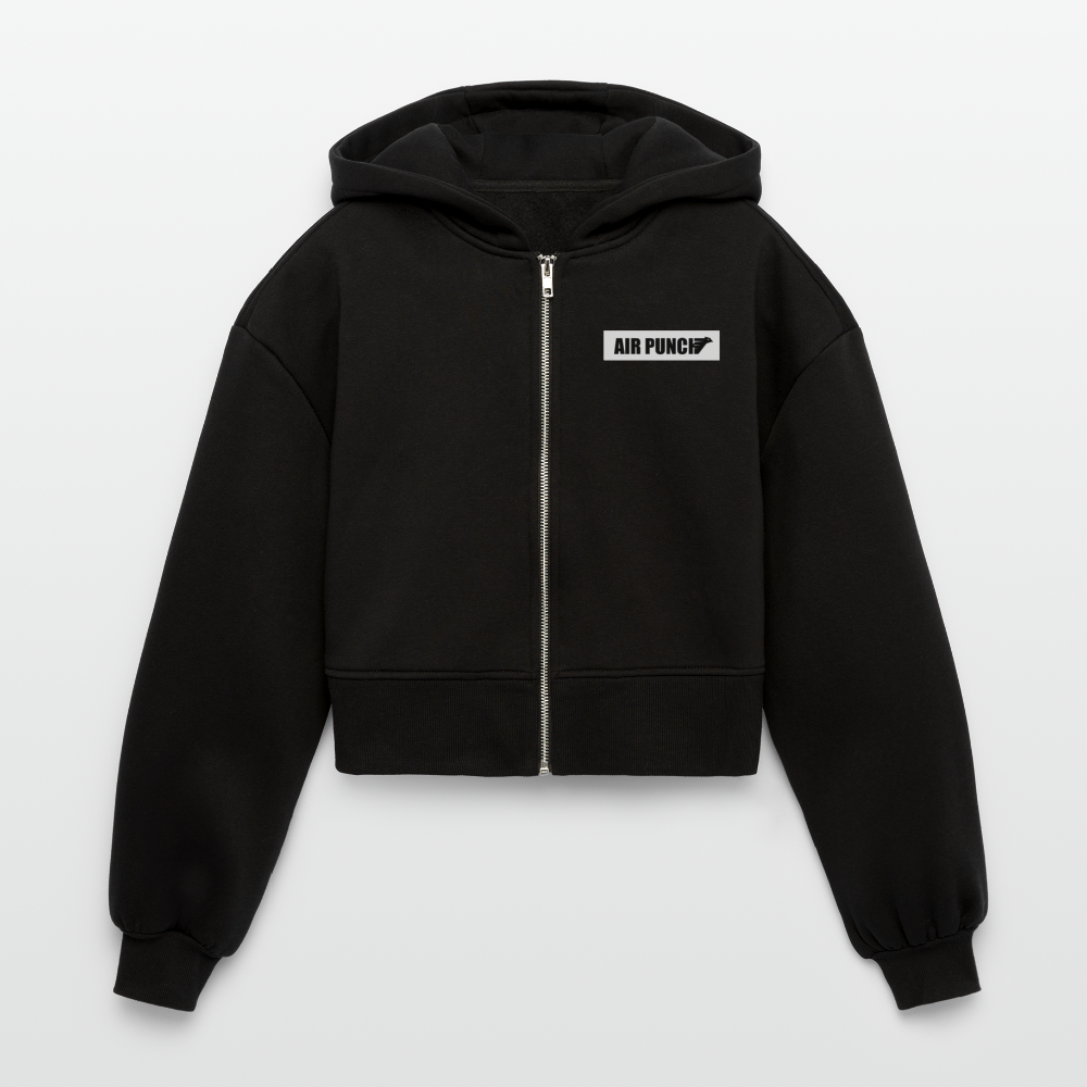 AIR JACKET Shadow Hawk Cropped Hoodie - noir