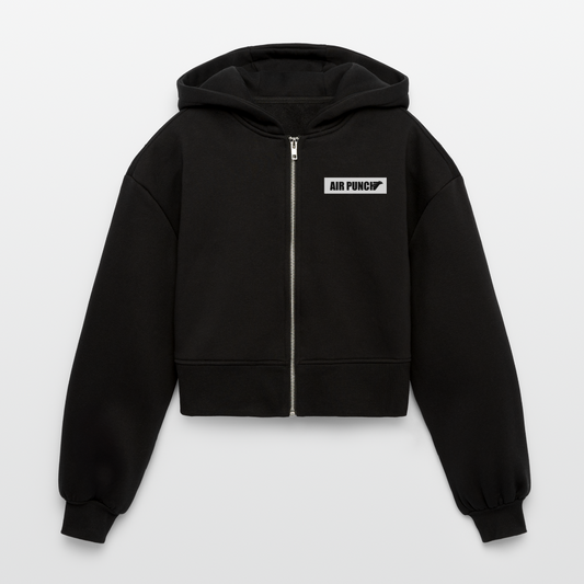 AIR JACKET Shadow Hawk Cropped Hoodie - noir
