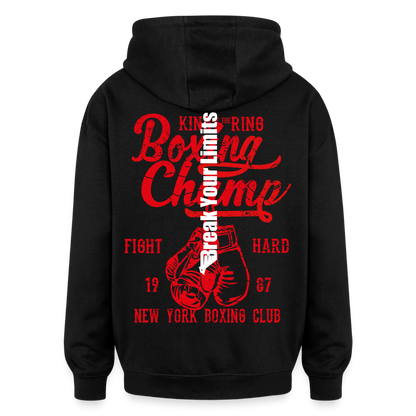 SWEAT OVERSIZE BYL BOXING - noir