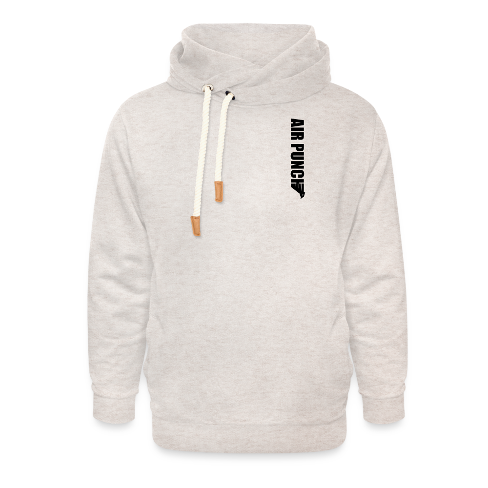 SWEAT cache cou airpunch noir - beige chiné