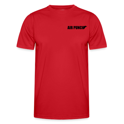 AIR PUNCH T shirt sport logo noir - rouge