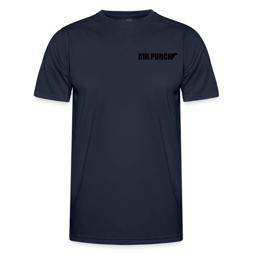 AIR PUNCH T shirt sport logo noir - bleu marine