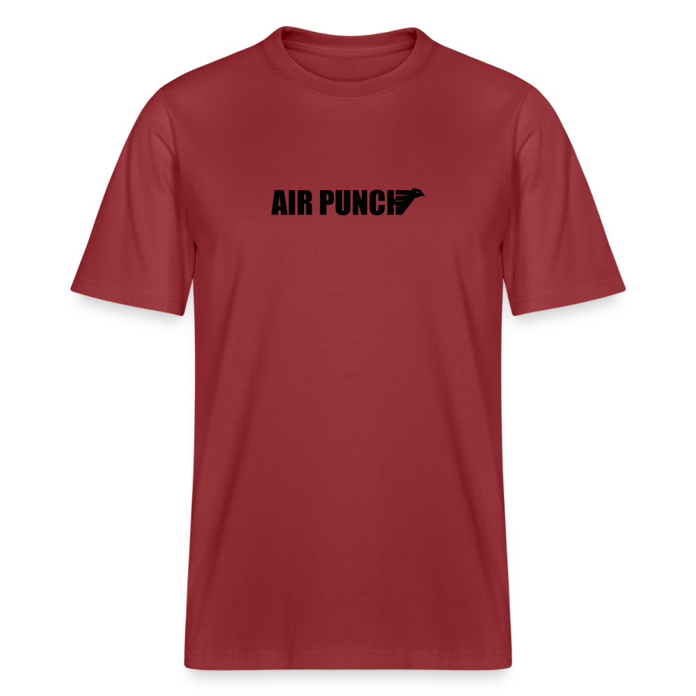 T shirt lourd - rouge terre