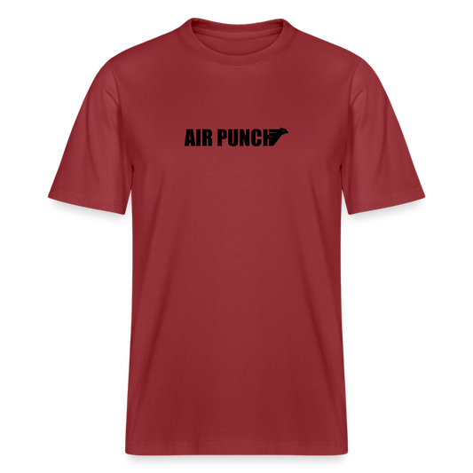 T shirt lourd - rouge terre