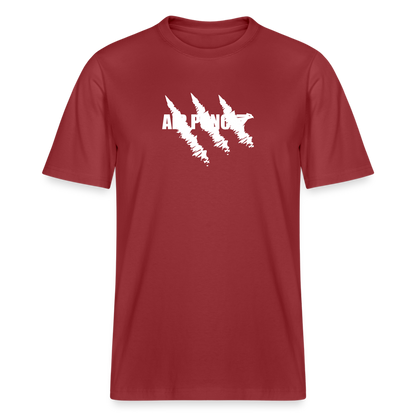T shirt Griffé - rouge terre