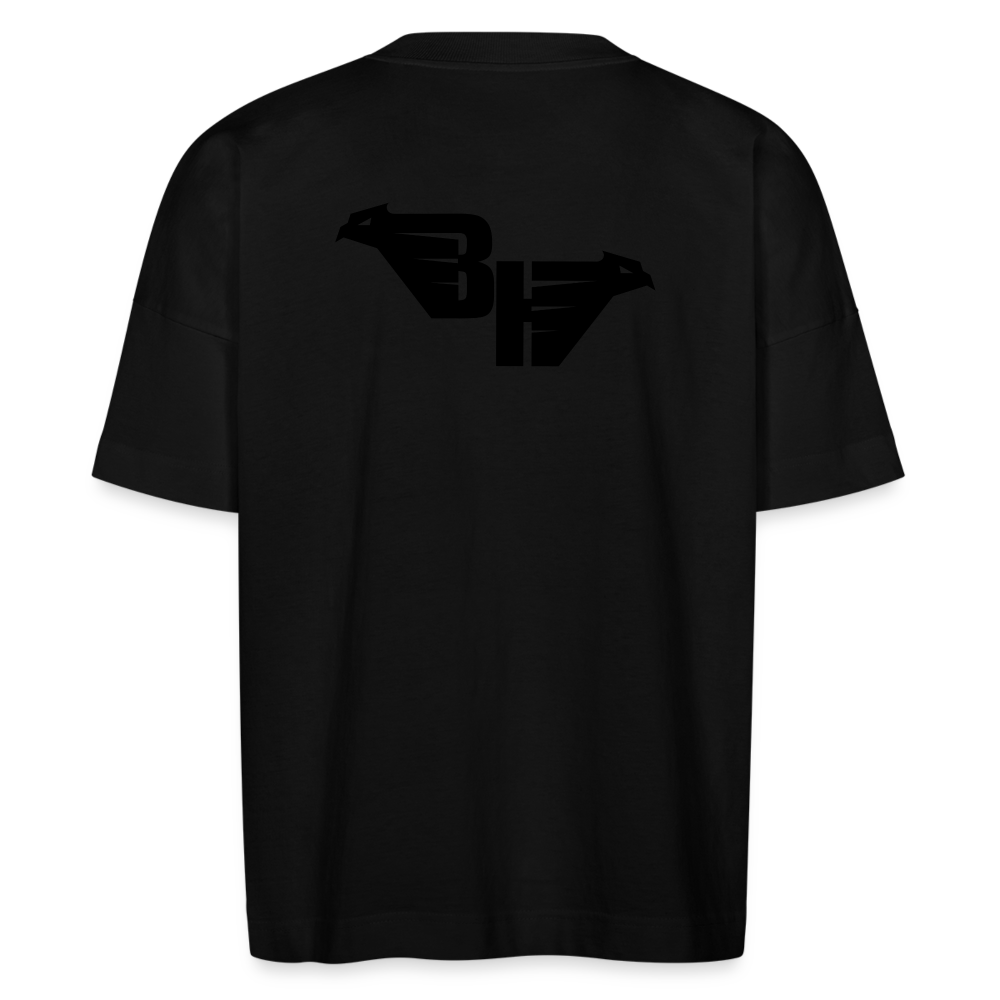 BLACK WINGED BOLD TEE T-SHIRT OVERSIZE - black