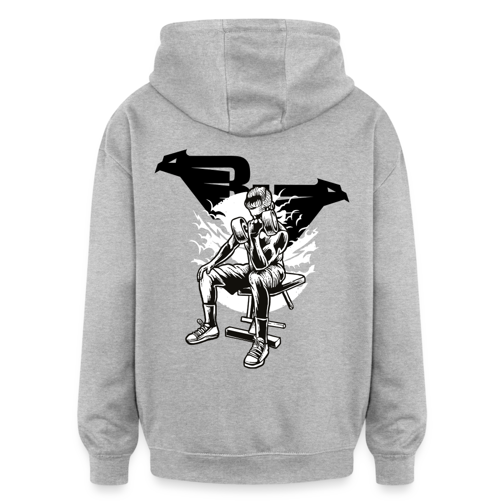SWEAT OVERSIZE Muscle - gris chiné