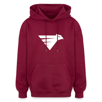SWEAT OVERSIZE BYL 2 Faces - bordeaux