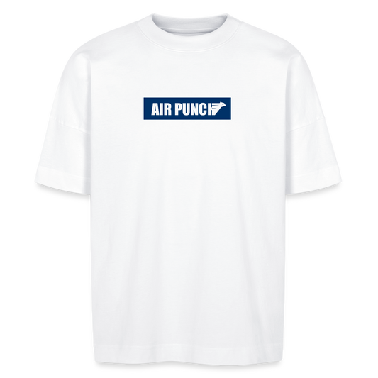 AIR BOLD PUNCH TEE NAVY T-SHIRT OVERSIZE - white