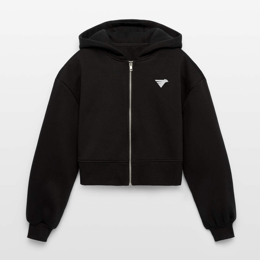 AIR JACKET Shadow Hawk Cropped Hoodie - noir