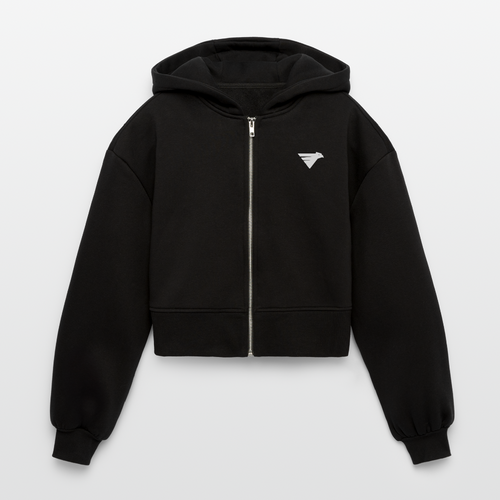 AIR JACKET Shadow Hawk Cropped Hoodie - noir